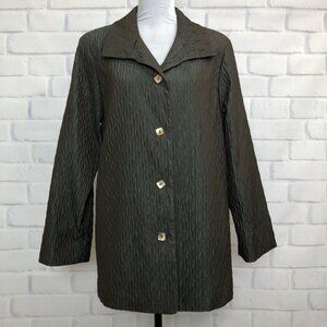 Nina McLemore Brown Quilted Jacket Size 6